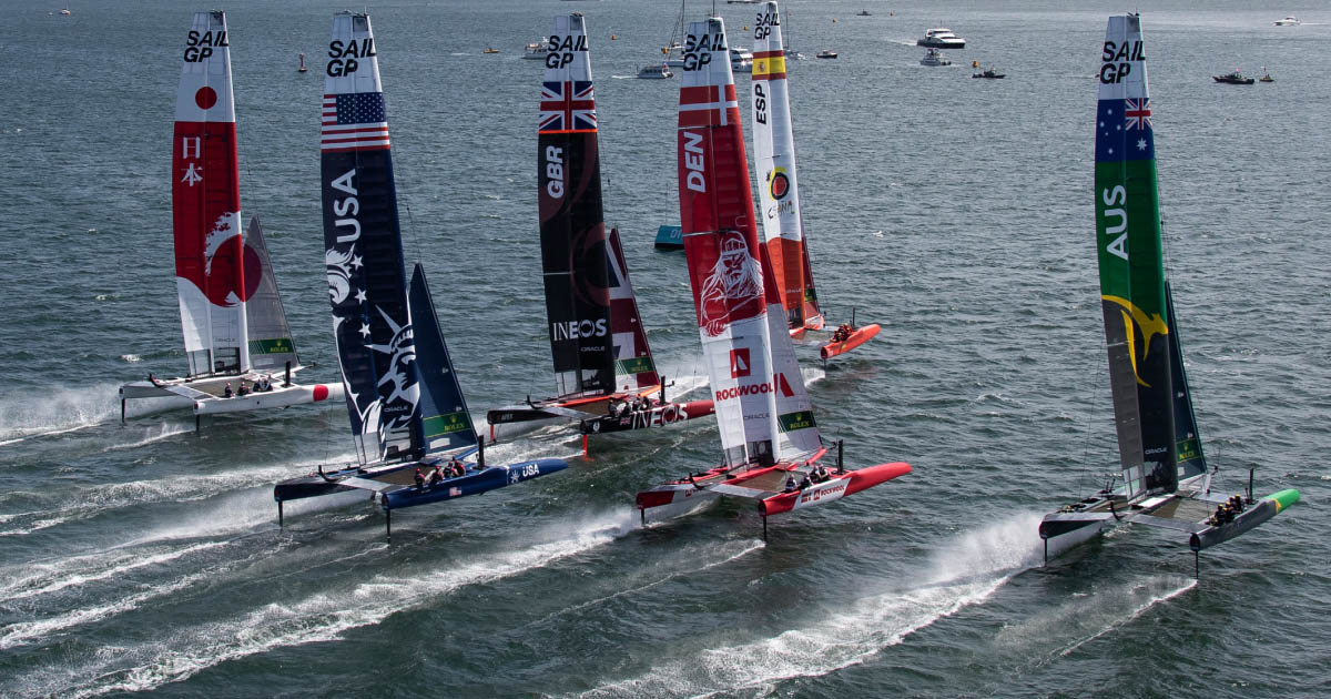 jachty klasy F50 na regatach SailGP